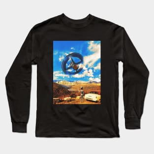 Almost Home - Retro Space Surrealism Long Sleeve T-Shirt